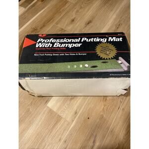 JEF World Of Golf JR-111 9' Professional Putting Mat with Bumper and Two Holes